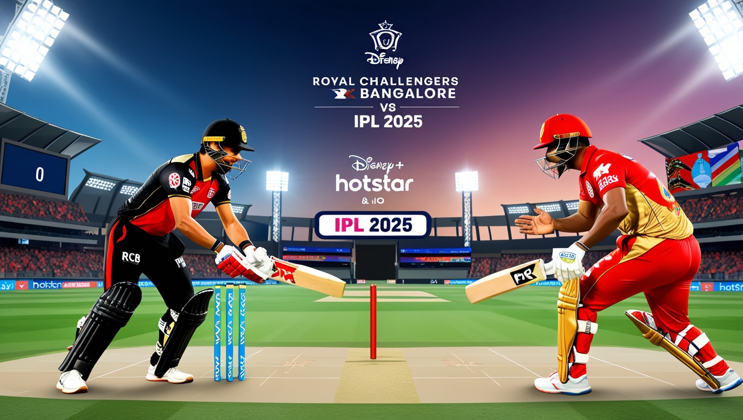 RCB बनाम पंजाब किंग्स: आज के आईपीएल मैच की पूरी टाइमलाइन, लाइव स्कोर और हॉटस्टार पर स्ट्रीमिंग डिटेल्स